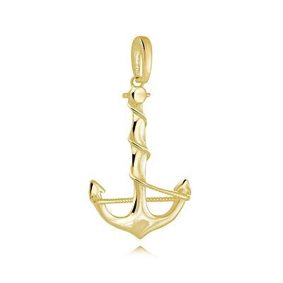 Anchor pendant in 10K yellow gold. Color: yellow | Doucet Latendresse