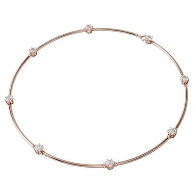 Swarovski Constella necklace pink metal with cubic zirconia. Color: pink | Doucet Latendresse