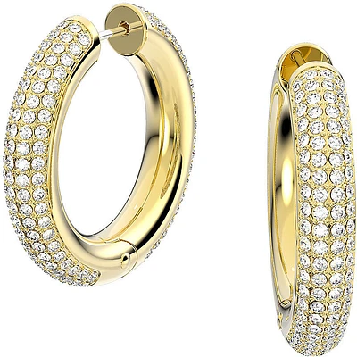 Swarovski ''Dextera'' hoop earrings - White