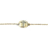 2mm links medical bracelet - 10K 2 tone Gold. Color: 2 tone | Doucet Latendresse