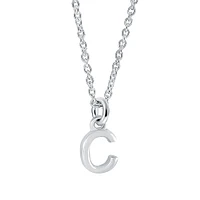 Pendentif lettre ''C' pour femme avec chaîne - Sterling silver. Color: argent | Doucet Latendresse