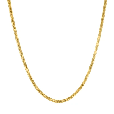 Gold plated chain .925 18''. Color: yellow | Doucet Latendresse