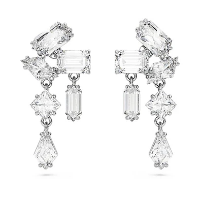 Pendants d'oreilles MesmeraTailles variées, Blanches, Métal rhodié. Color: blanc | Doucet Latendresse