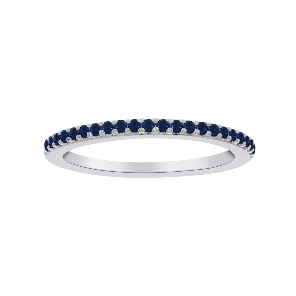 Saphire Ring - 10k Gold. Color: white | Doucet Latendresse