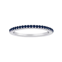 Saphire Ring - 10k Gold. Color: white | Doucet Latendresse