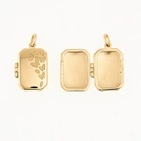 Pendentif Médaillon - Or 10k. Color: jaune | Doucet Latendresse