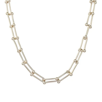 Collier en Argent Sterling avec Maillons Barres et Billes | Doucet Latendresse