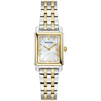 Watch for Women with a two-tone stainless rectangular steel case | Doucet Latendresse