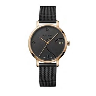 Montre pour femmes avec bracelet et cadran noirs | Doucet Latendresse