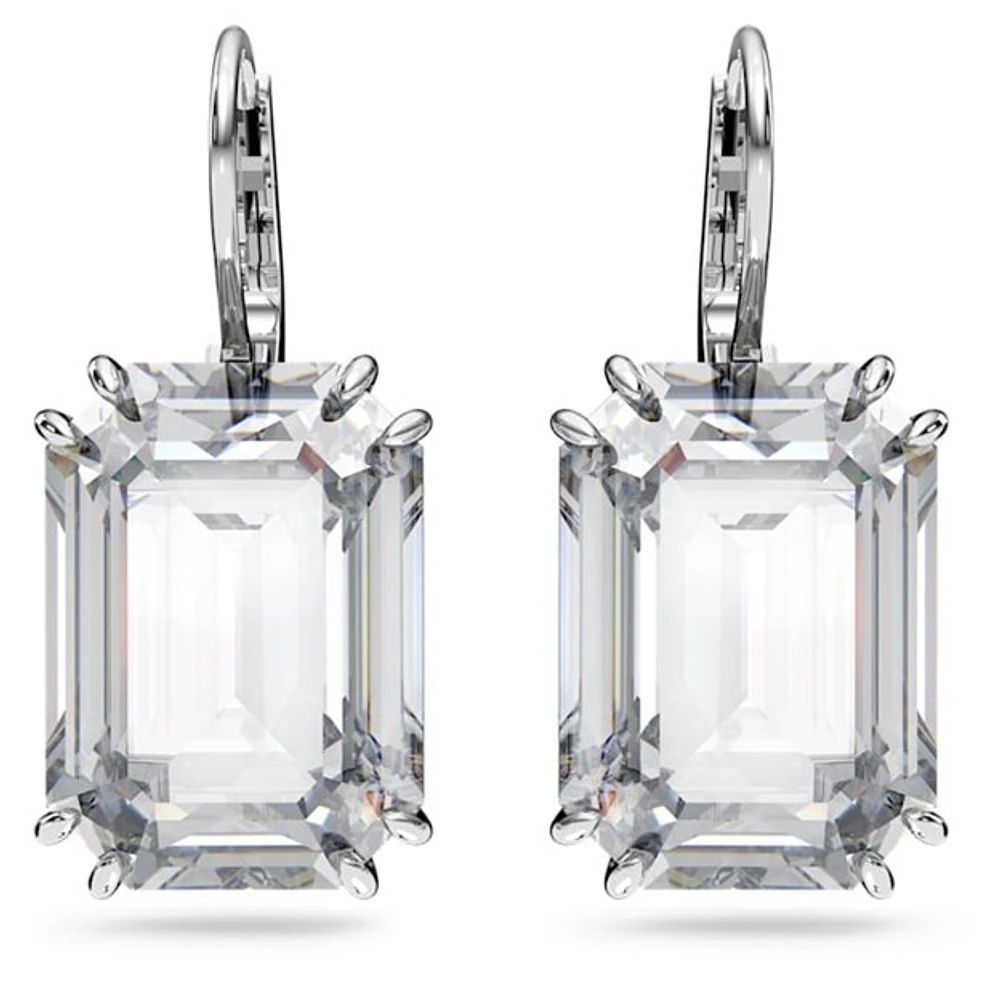 Millenia drop earrings. Color: white | Doucet Latendresse