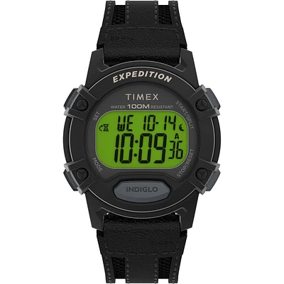 Timex Expedition CAT5 Leather Strap Watch (Model: TW4B252009J), Black | Doucet Latendresse