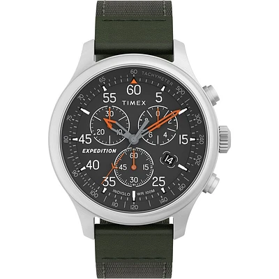 Expedition® Field Chronograph 43mm Mixed Material Strap Watch | Doucet Latendresse