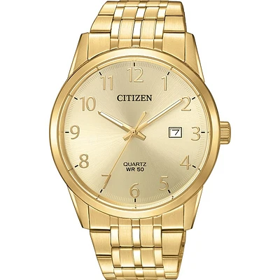 Men's Citizen Quartz Gold-Tone Watch with Champagne Dial | Doucet Latendresse