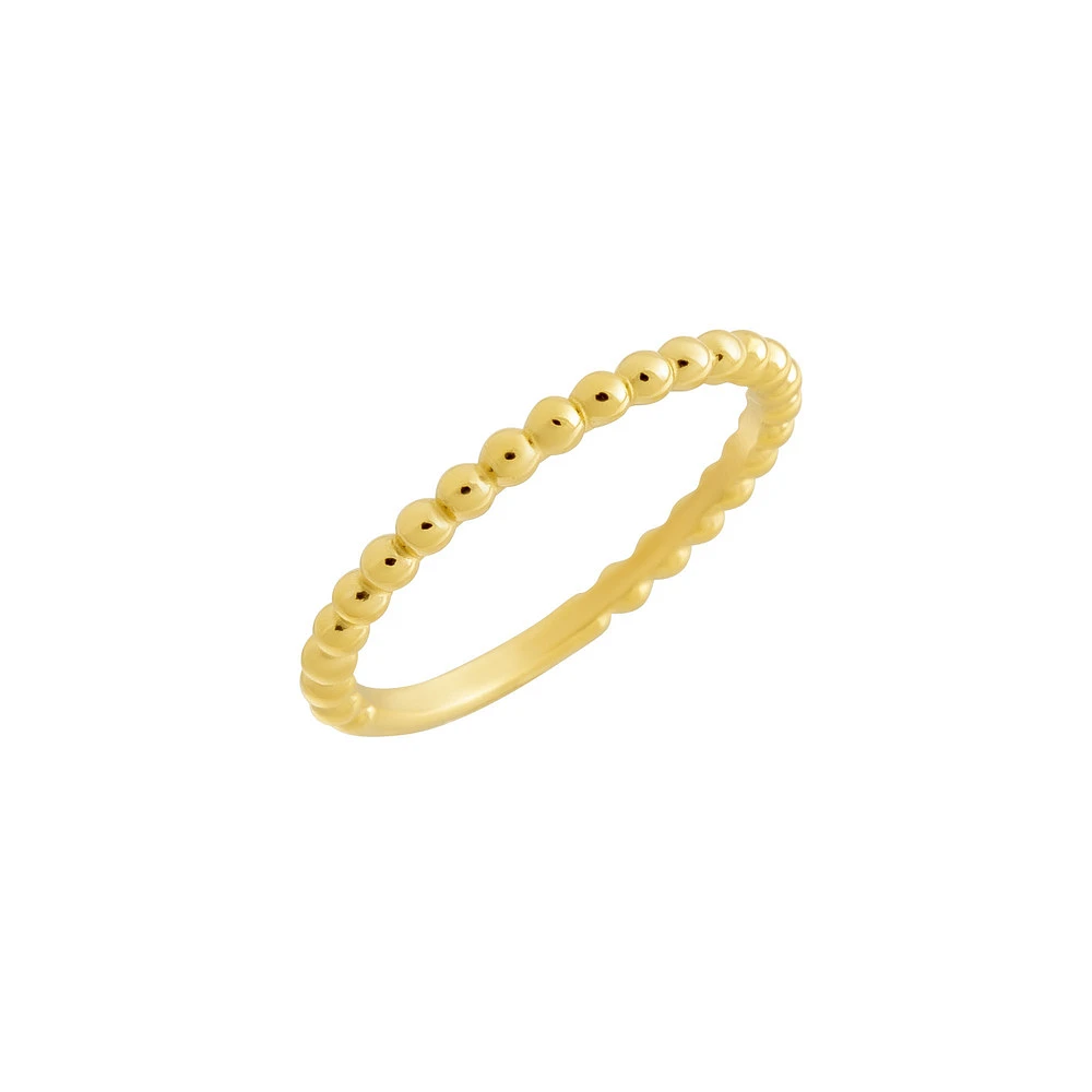 Bead Ring in 10k Gold. Color: yellow | Doucet Latendresse