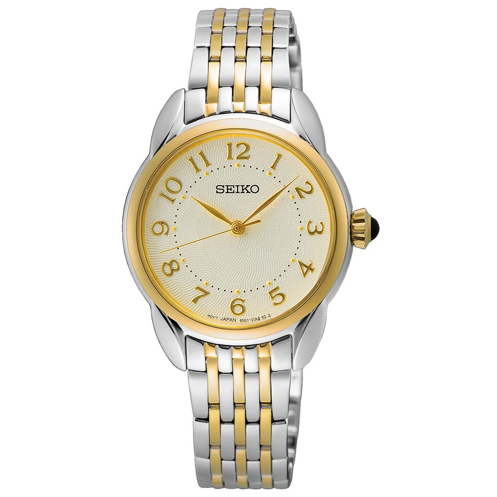 SEIKO WOMEN'S, STEEL, TWO-TONE, GOLD-PLATED DIAL, QUARTZ | Doucet Latendresse