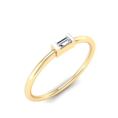 Bague à diamant pour femme en or 10k. Color: jaune | Doucet Latendresse