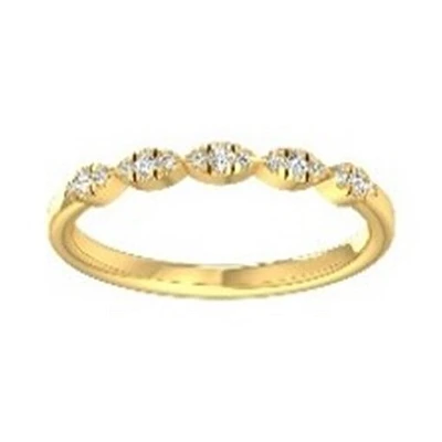 Women's Round Cut Diamond Ring in 10k Gold. Color: yellow | Doucet Latendresse