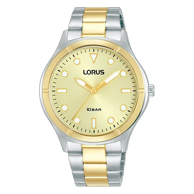 Montre Lorus quartz Femme acier inoxydable argent,or | Doucet Latendresse