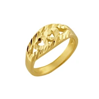 Bague coeur en or 10k pour enfant. Color: jaune | Doucet Latendresse