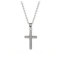 Sterling Silver Cubic Zirconia Pendant Necklace
