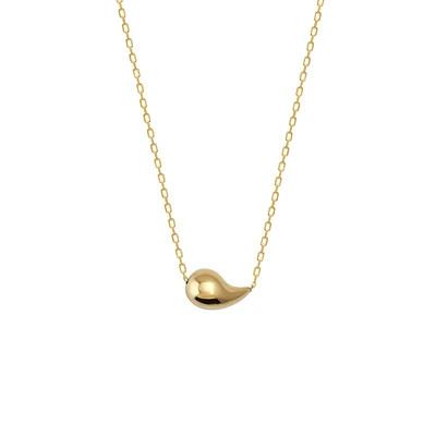 Collier avec Pendentif Goutte en Or 10K | Doucet Latendresse