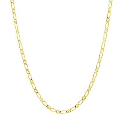 Collier Chaîne Figaro en Or 10K. Color: jaune | Doucet Latendresse