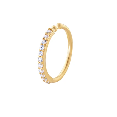 Anneau de Nez en Or 14 K avec Zircon Cubique. Color: jaune | Doucet Latendresse
