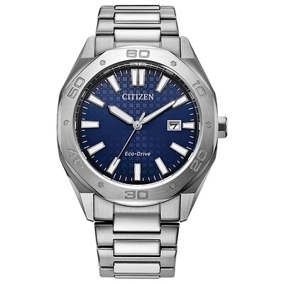 Citizen Eco-Drive Men's Watch – Blue Dial – 41mm | Doucet Latendresse