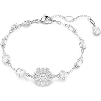 Bracelet Flocon Plaqué Rhodium avec Cristaux. Color: blanc | Doucet Latendresse