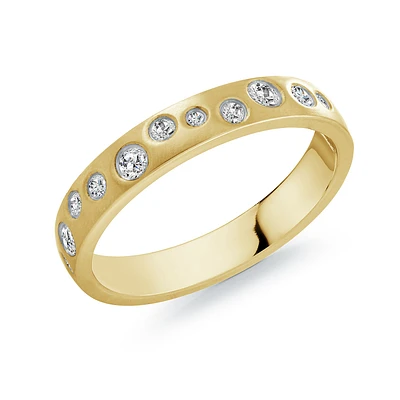 Bague en Acier Inoxydable Doré avec Zircon Cubique. Color: jaune | Doucet Latendresse
