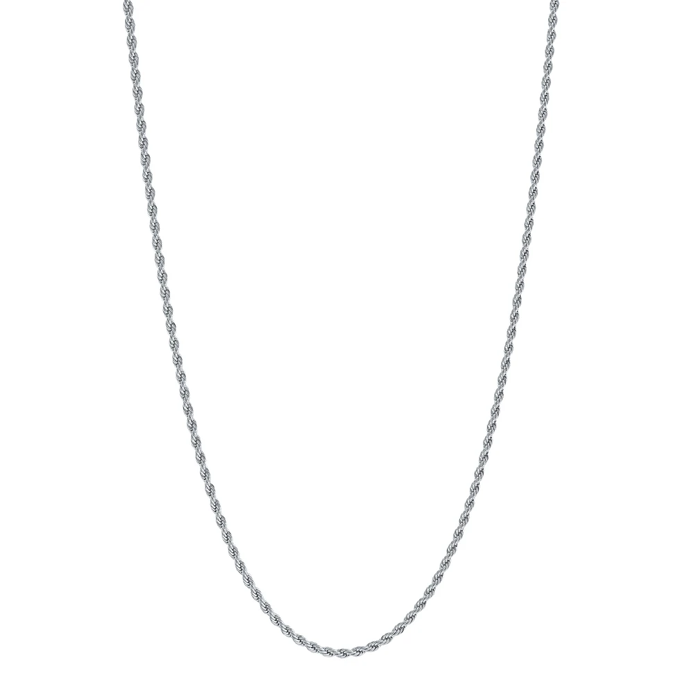 Collier Chaîne Corde en Acier Inoxydable – 3mm - 18