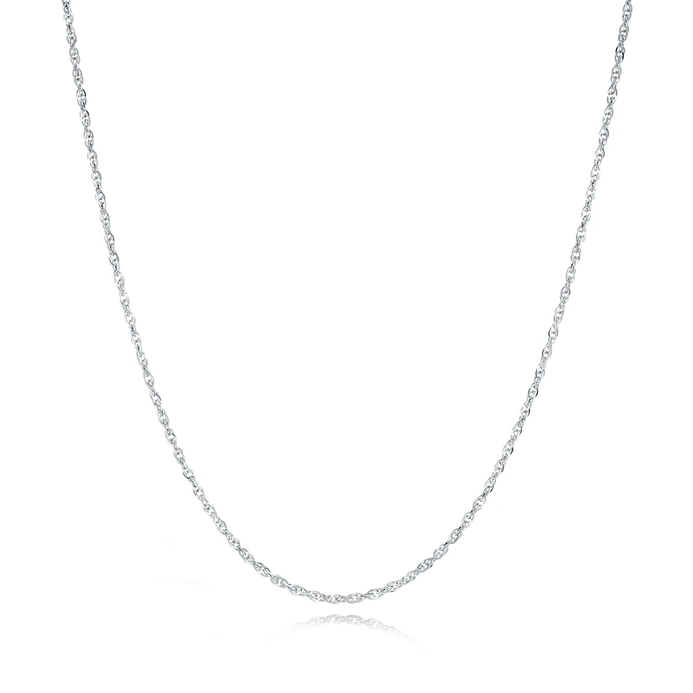 Collier Chaîne Corde en Acier Inoxydable 7mm – 18