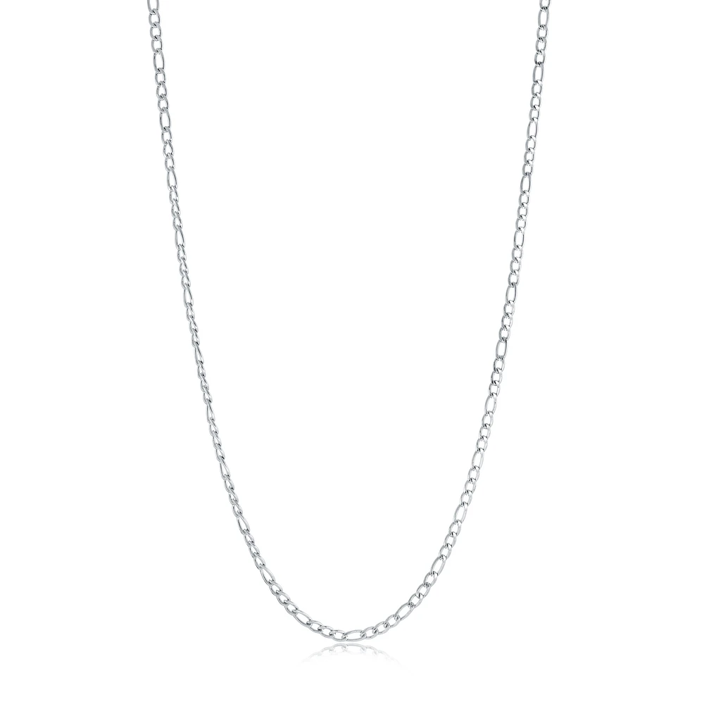 Collier Chaîne Figaro en Acier Inoxydable 3 mm – 18