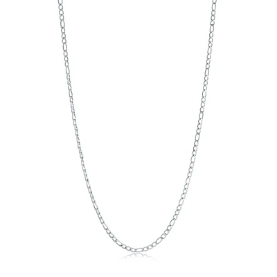 Collier Chaîne Figaro en Acier Inoxydable 3 mm – 18 