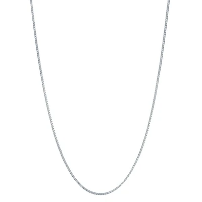 Collier Chaîne Boîte en Acier Inoxydable 1 mm – 18 