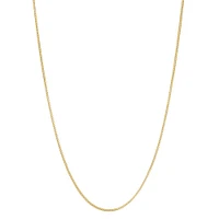 Collier Chaîne Carrée en Acier Inoxydable Doré – 1 mm, 18 
