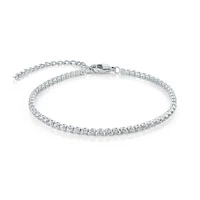 Bracelet Tennis en Acier Inoxydable avec Zircon Cubique – 7