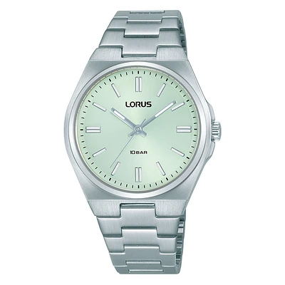 Lorus Stainless Steel Watch – 34mm Mint Green Dial | Doucet Latendresse