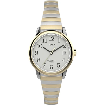 Timex Easy Reader Watch – 25mm White Dial, Two-Tone Expansion Band | Doucet Latendresse