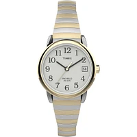 Timex Easy Reader Watch – 25mm White Dial, Two-Tone Expansion Band | Doucet Latendresse