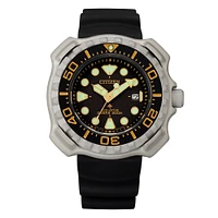 Citizen Eco-Drive Black & Gold Promaster Diver Watch – 46mm | Doucet Latendresse