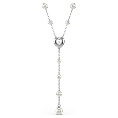 Swarovski Ariana Grande Pearl “Y” Necklace (38–48 cm). Color: white | Doucet Latendresse