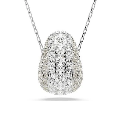 Collier pendentif Swarovski Sublima – Dôme Pavé moyen (38 – 45 cm). Color: blanc | Doucet Latendresse