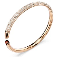 Swarovski Sublima (Meteora) Rose Gold-Tone Snow Pavé Crystal Bangle – 7