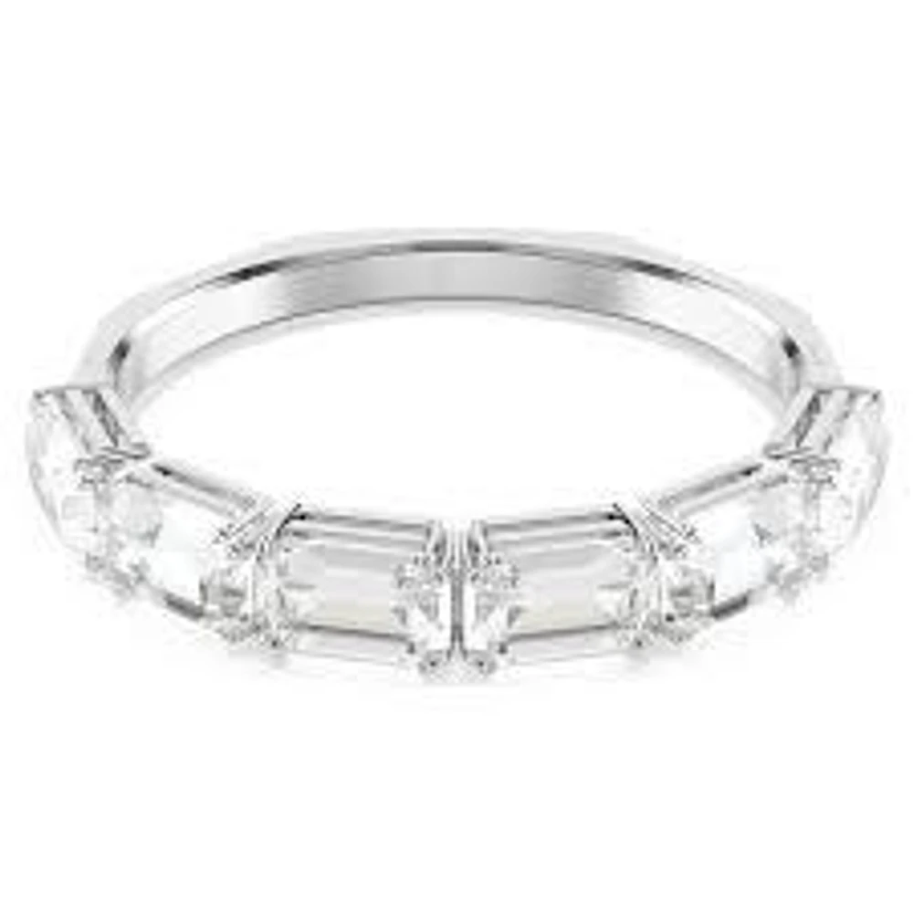 Bracelet Rigide Octogonal Swarovski Millenia Plaqué Rhodium avec Cristaux Taille Octogonale Pavé – 7