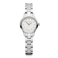 Victorinox Alliance XS 28mm Stainless Steel Watch – White Glitter Dial with Diamond Markers | Doucet Latendresse