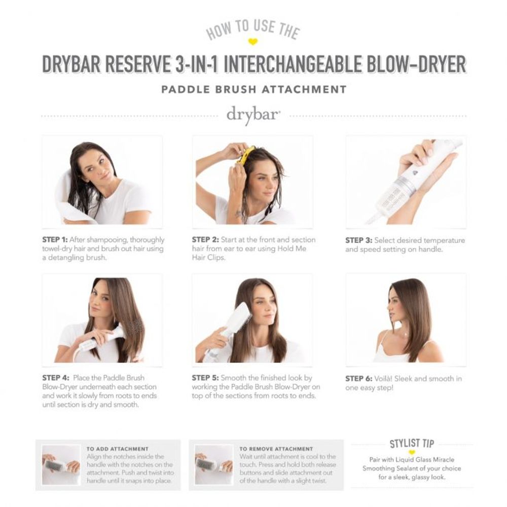 Drybar Reserve 3-in-1 Interchangeable Blow-Dryer