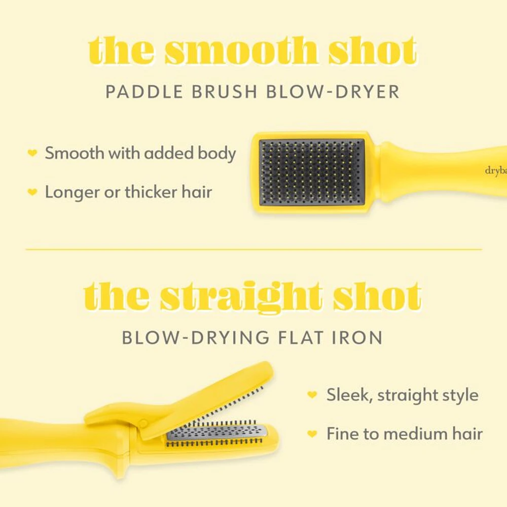 The Smooth Shot Paddle Brush Blow-Dryer