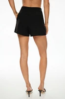 Delta Pleated Tailored Shorts