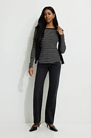Ribbed Long Sleeve T Shirt